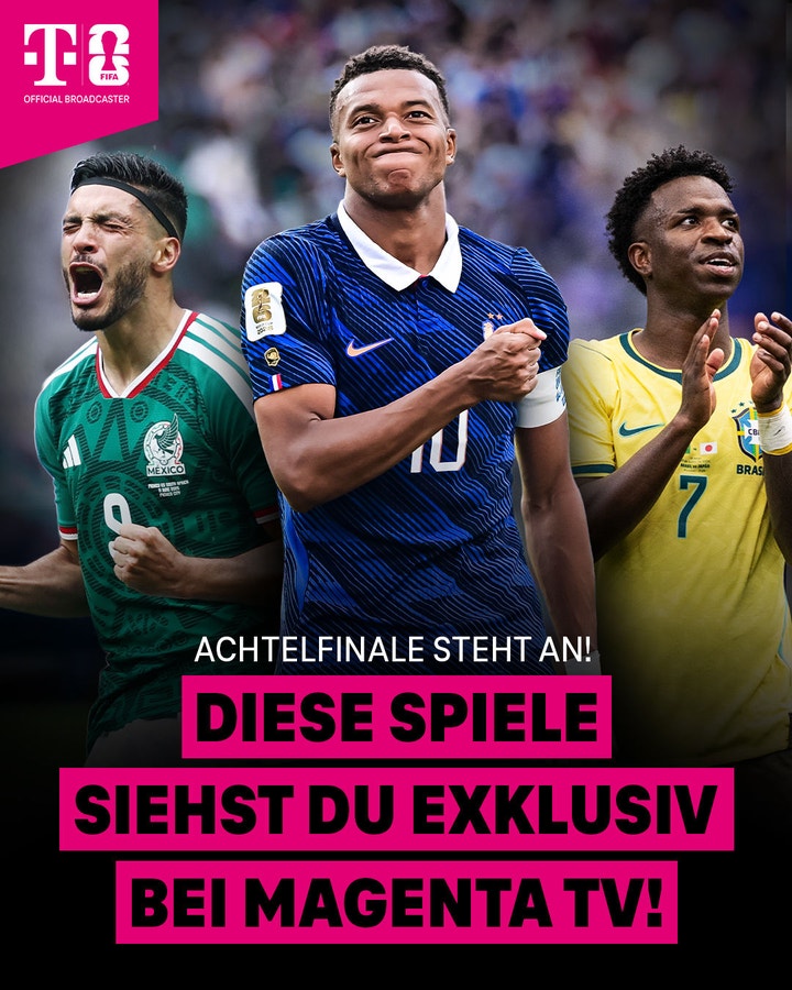 Die Superstars der WM spielen bei MagentaTV