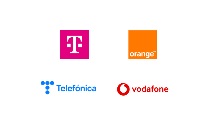 Deutsche Telekom, Orange, Telefónica und Vodafone haben eine Absichtserklärung unterzeichnet.