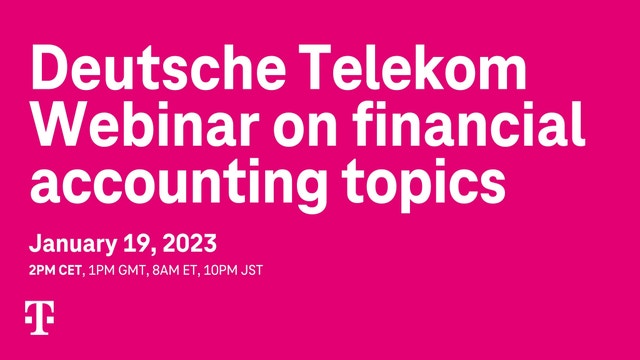 Webinar on Accounting Topics for Investors + Analysts