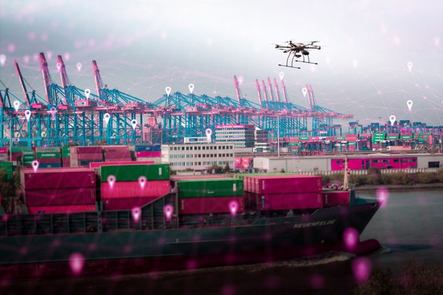 Drones secure Port of Hamburg with Telekom network