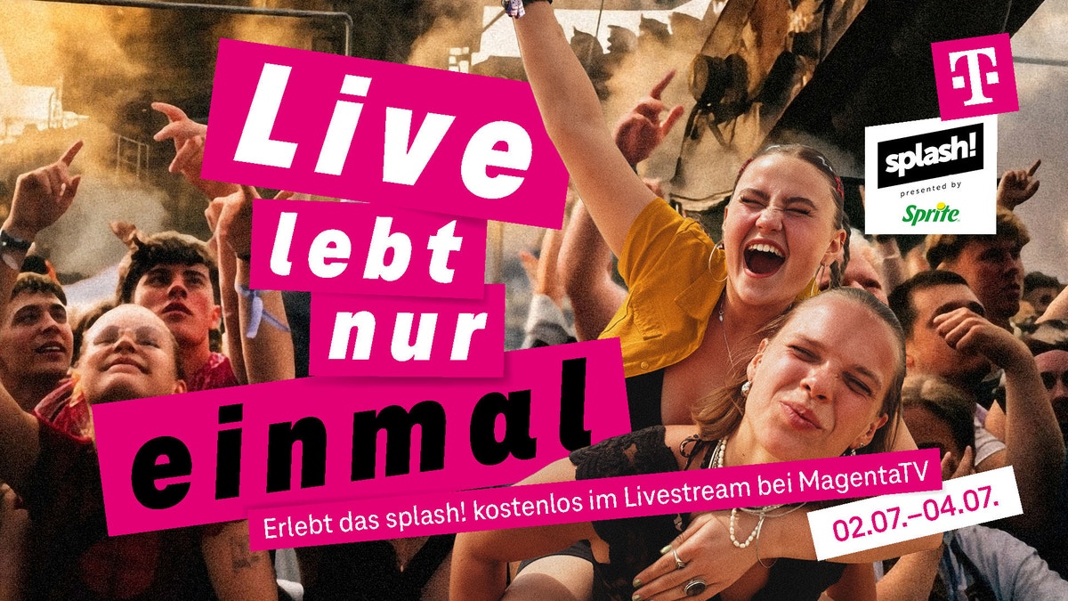 Ausverkauftes splash!: Telekom macht Europas HipHop-Highlights für alle erlebbar 